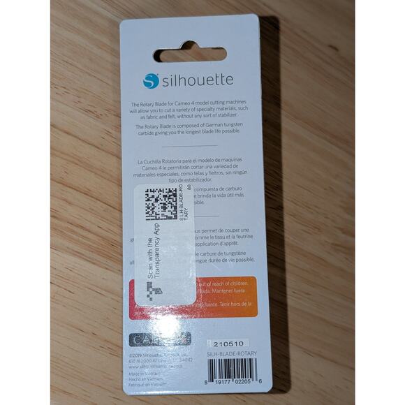 Silhouette Cameo 4 Rotary Die Cutting Blade Cuts Fabric & Felt w/o Stabilizer - Picture 2 of 2
